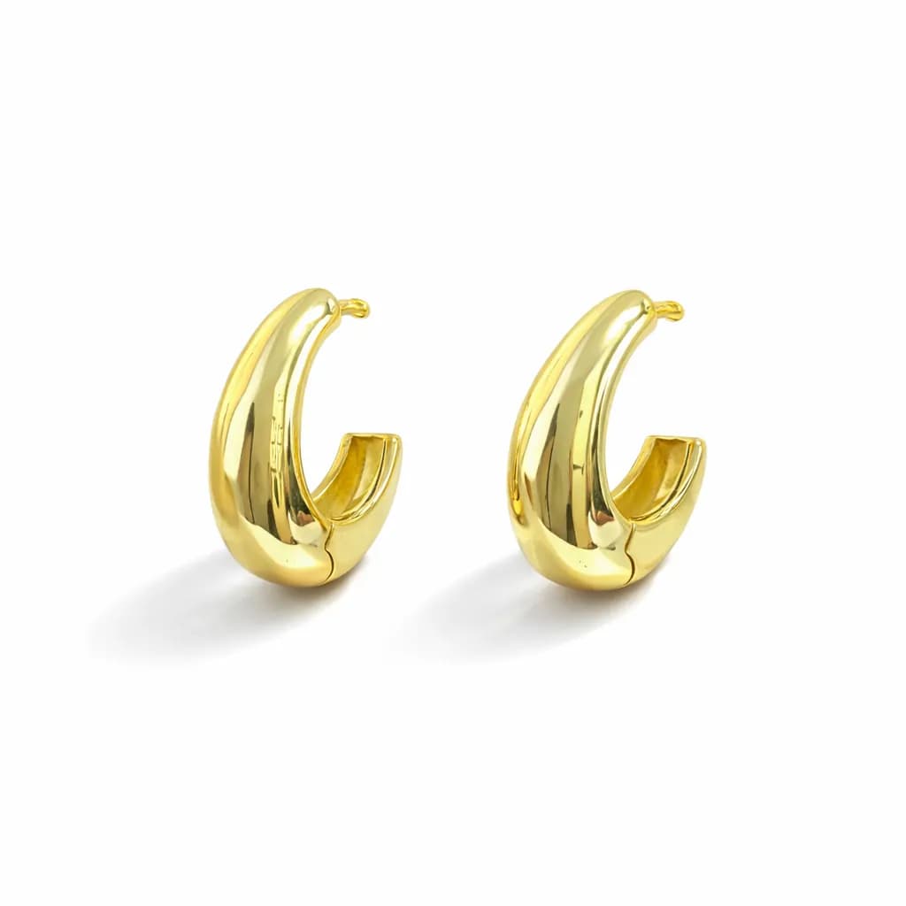 14 K Altın Kaplama Küpe 3