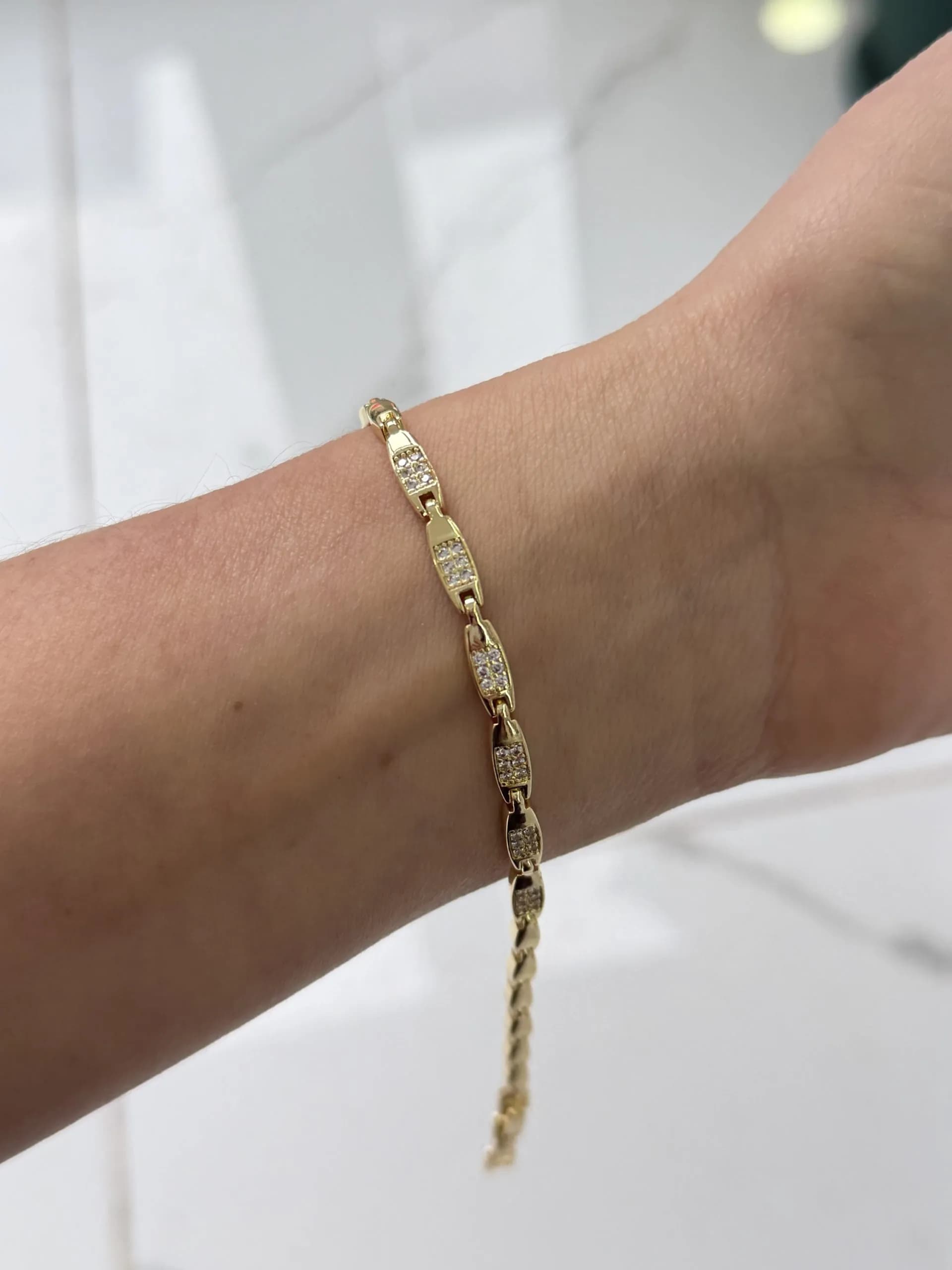 14K CM Altın Kaplama Bileklik 023