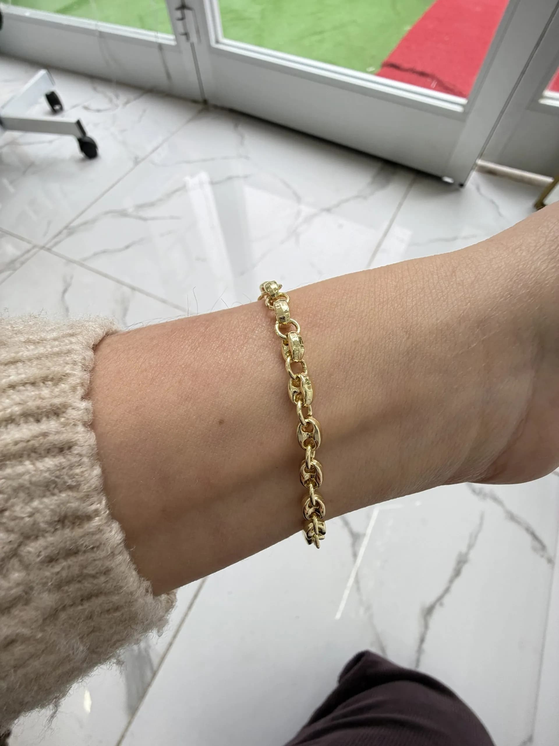 14K CM Altın Kaplama Bileklik 029