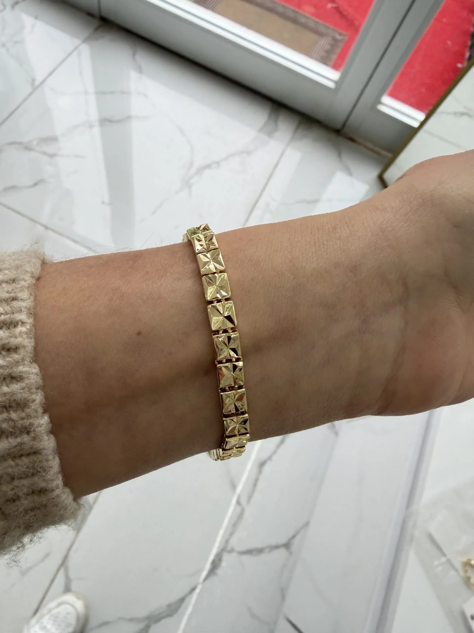 14K CM Altın Kaplama Bileklik 030