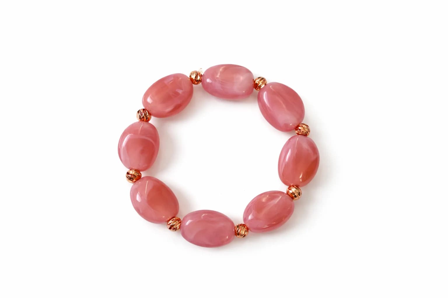 Pembe Rose Dorika Bileklik