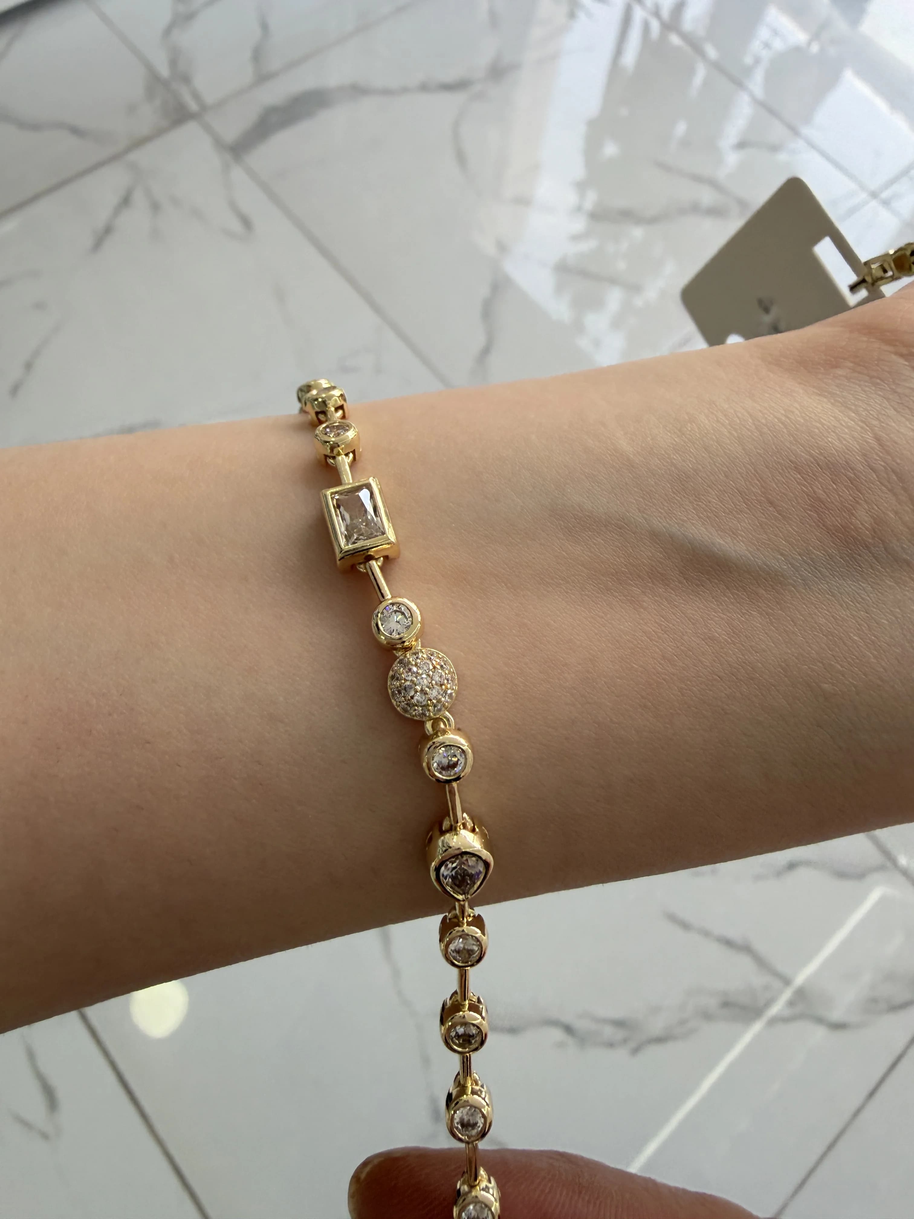 14K CM Altın Kaplama Element Bileklik