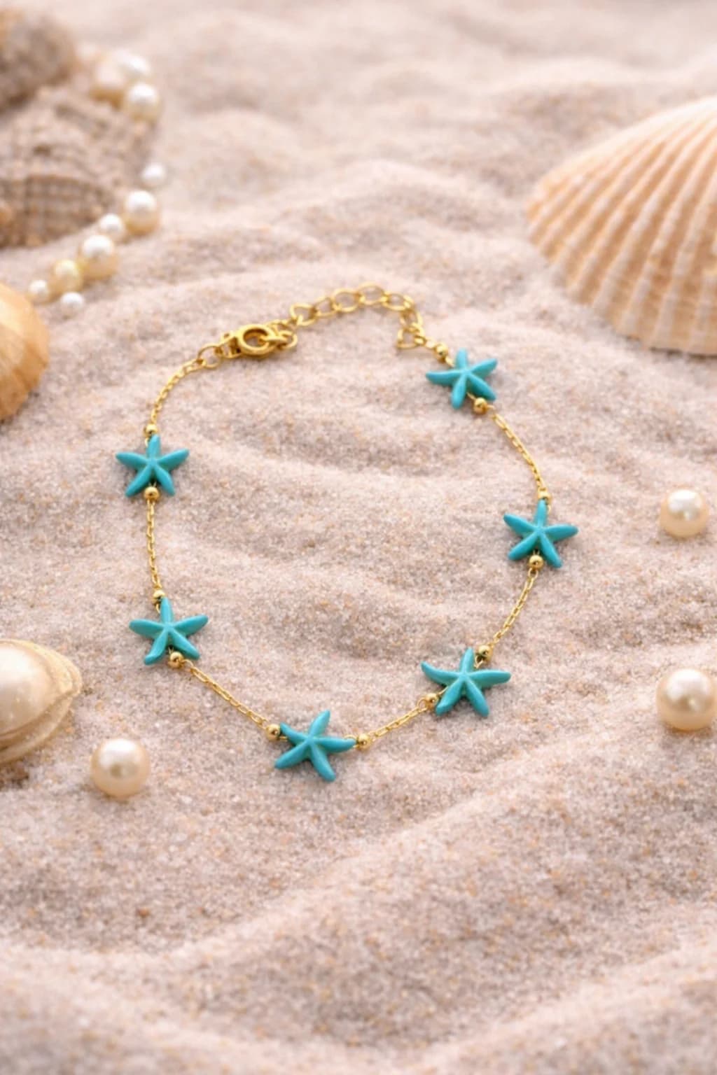 Mavi Deniz Yıldızı Halhal