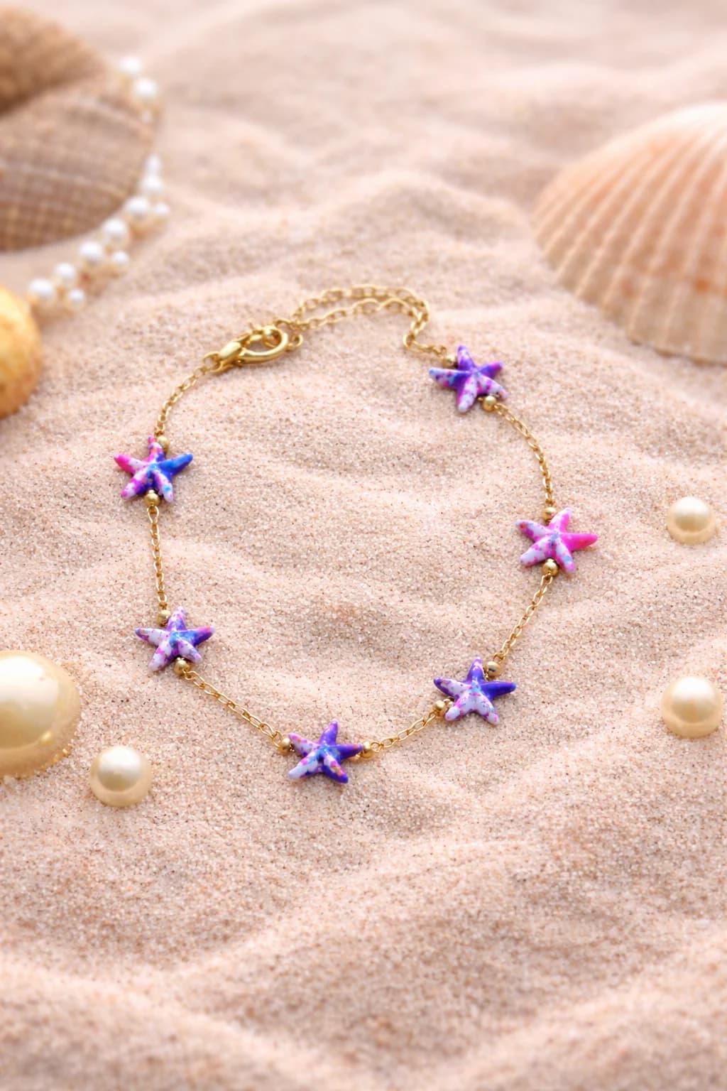 Mor Deniz Yıldızı Halhal