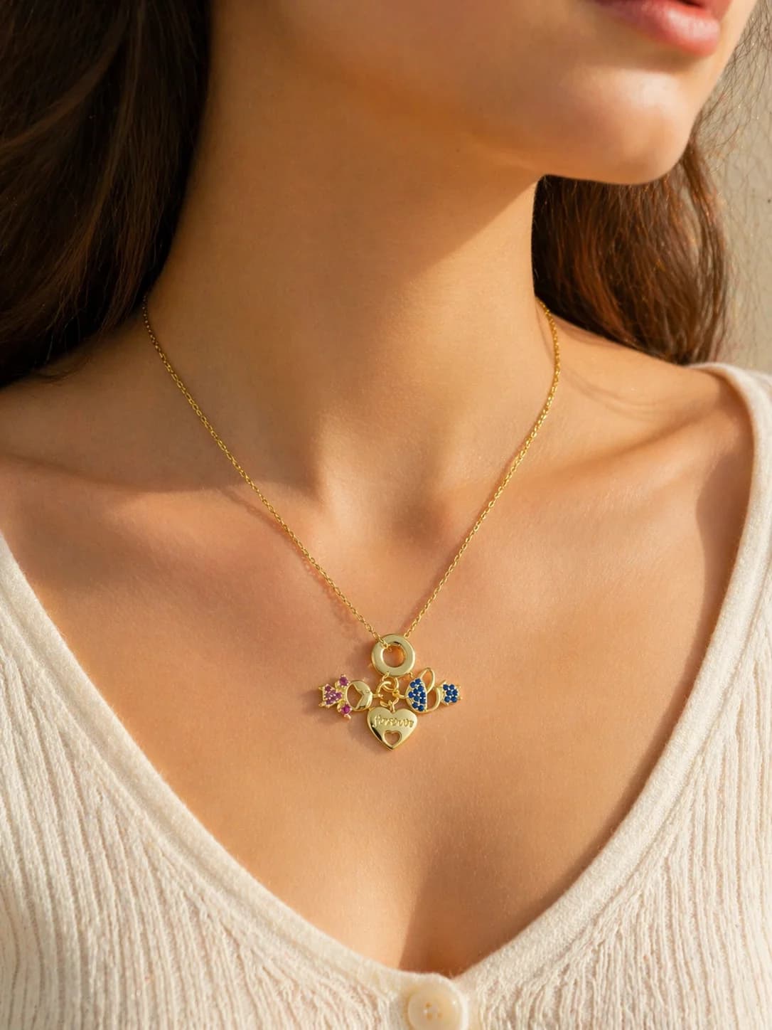 Çelik Best Friends Kolye 