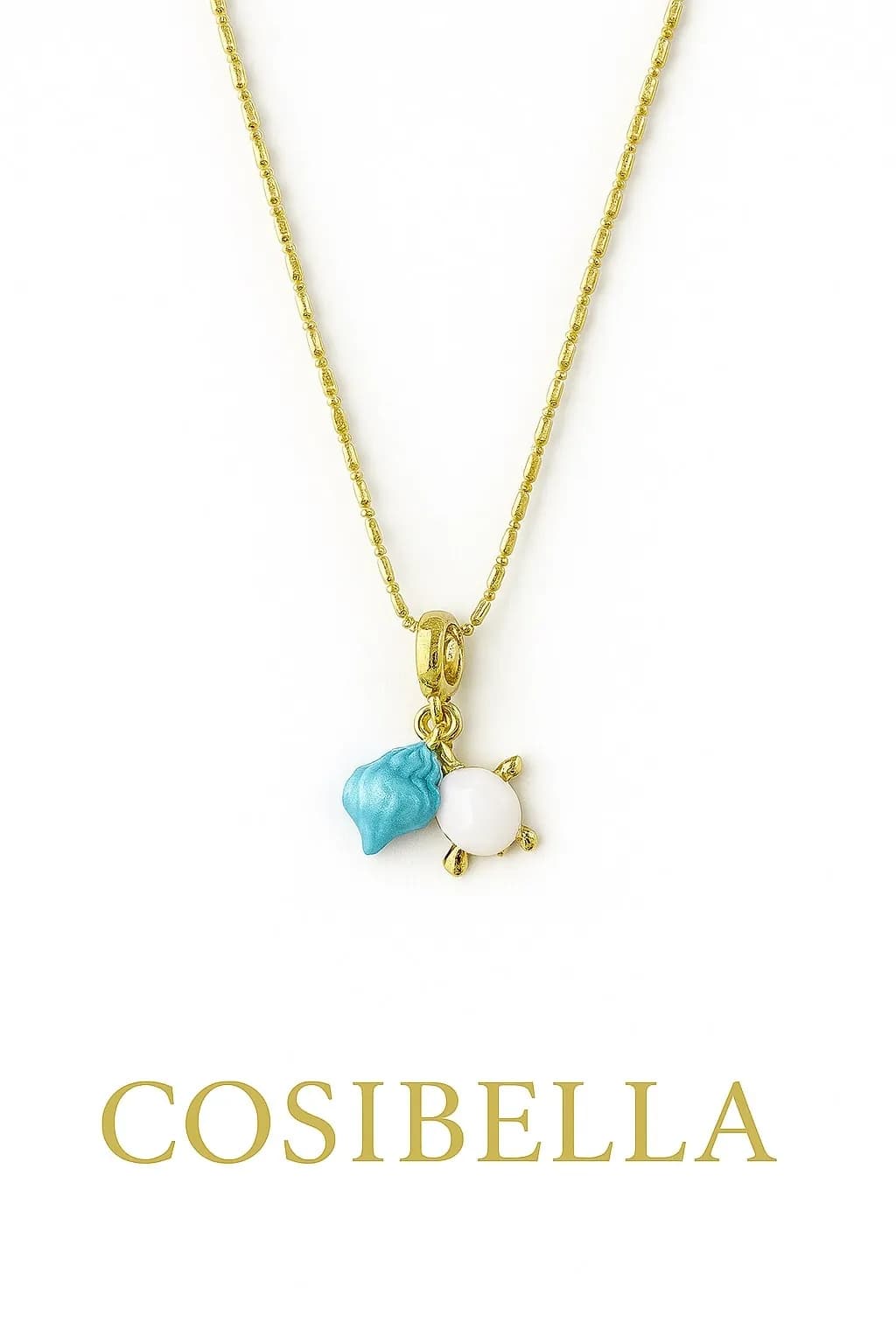 Altın Kaplama Kaplumbağa Charm Kolye