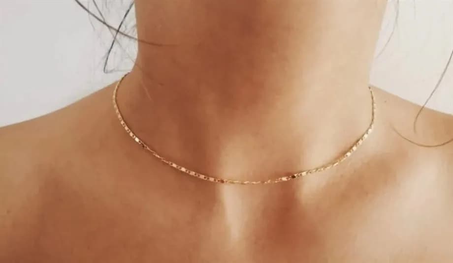 Altın Rengi Zincir Kolye