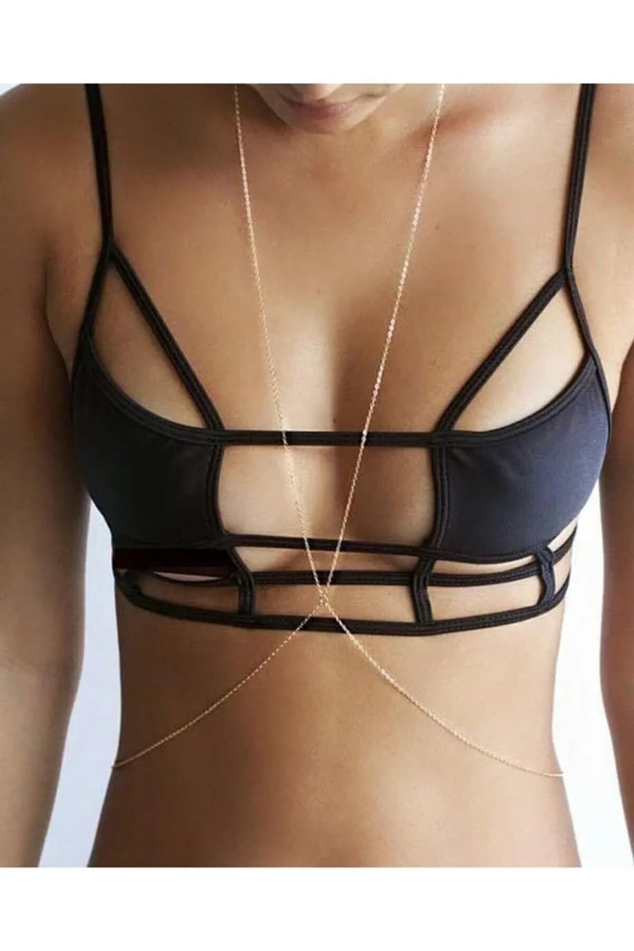 Çelik Gold Renk Vücut Zinciri