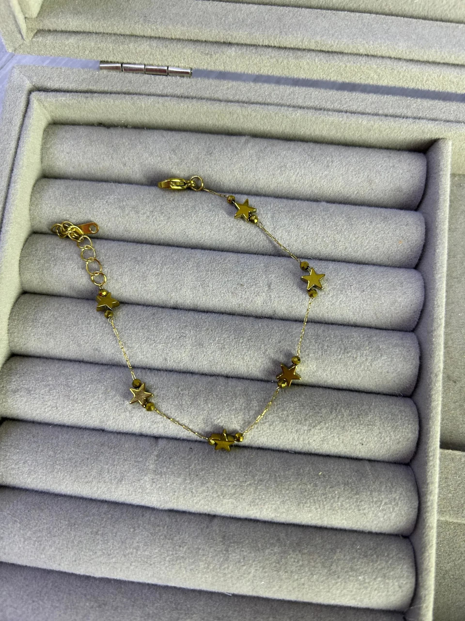 Çelik Minimal Yıldız Bileklik