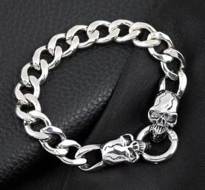 Erkek Kuru Kafa Kalın Zincir Bileklik