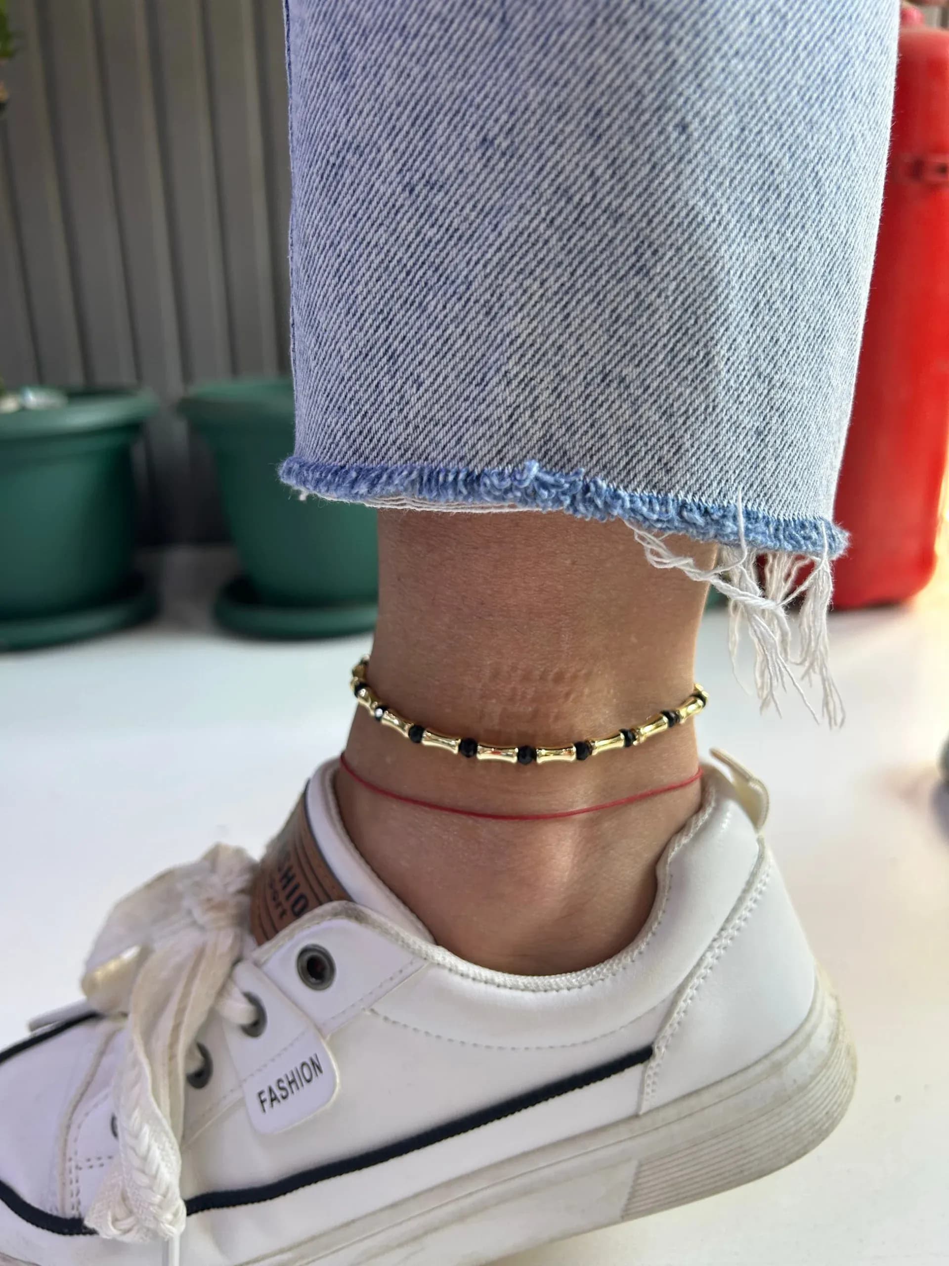 Siyah Kristal Bohem Halhal