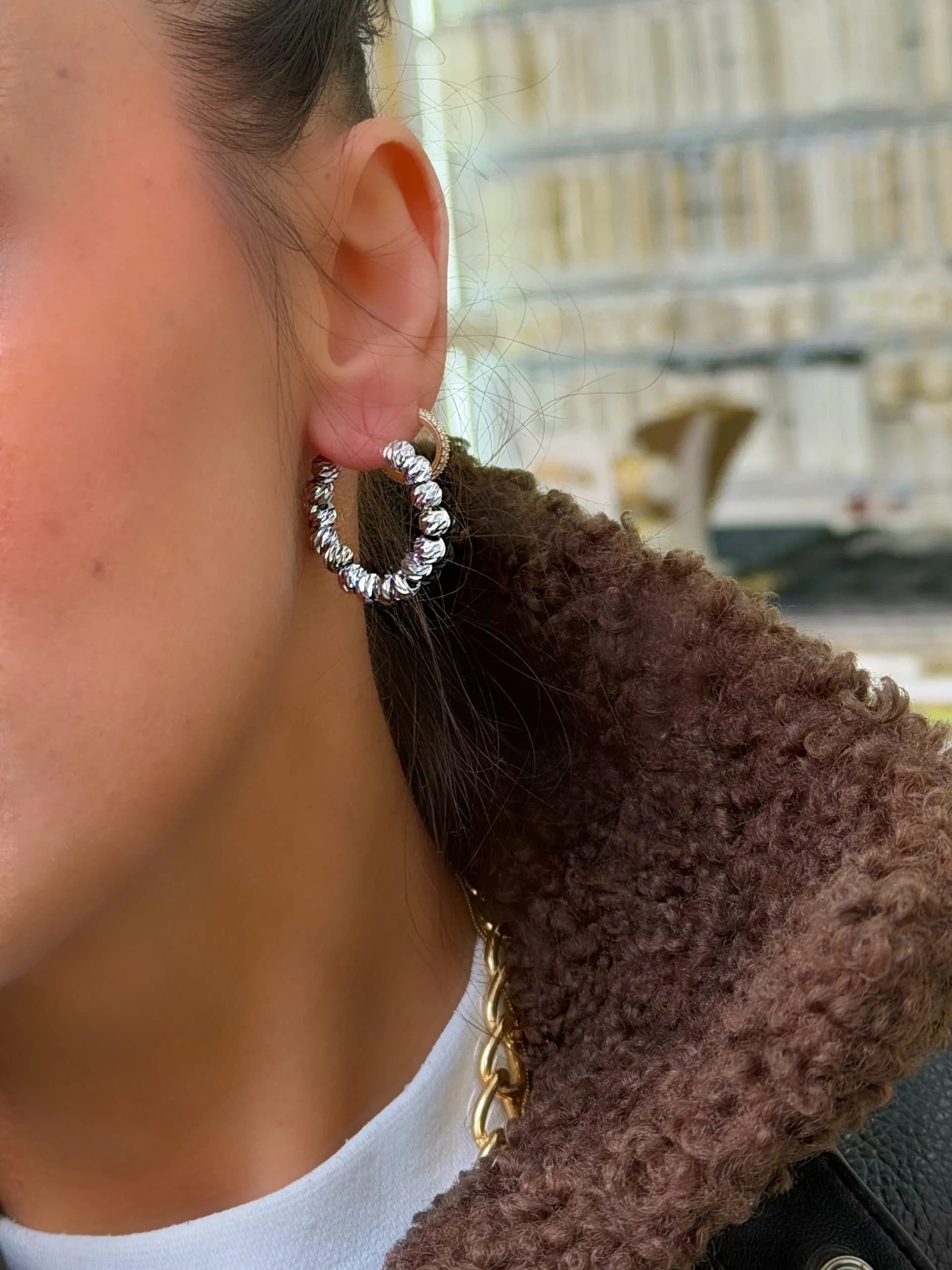 Vip Gümüş Dorika Küpe