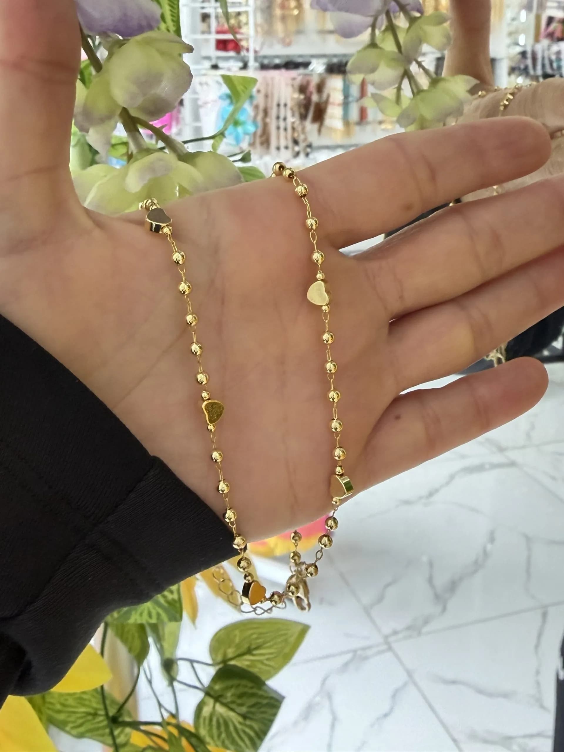 Vip Kalpli Zincir Kolye 40+5cm