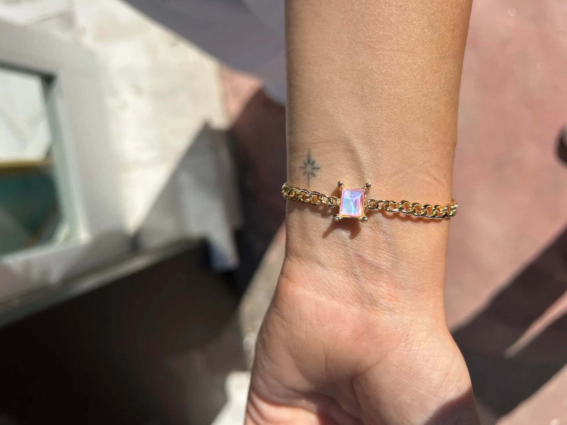 Vip Pembe Hologram Bileklik