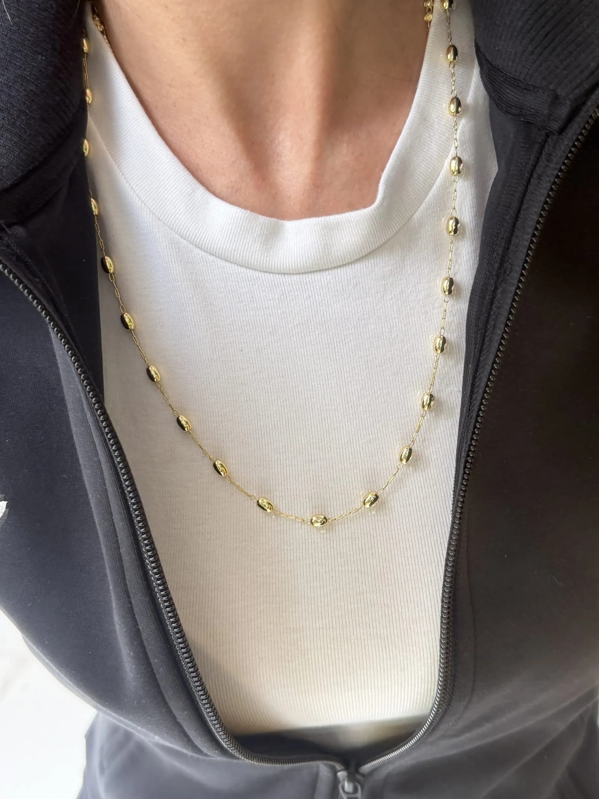 Vip Uzun Top Kolye 55+7 cm