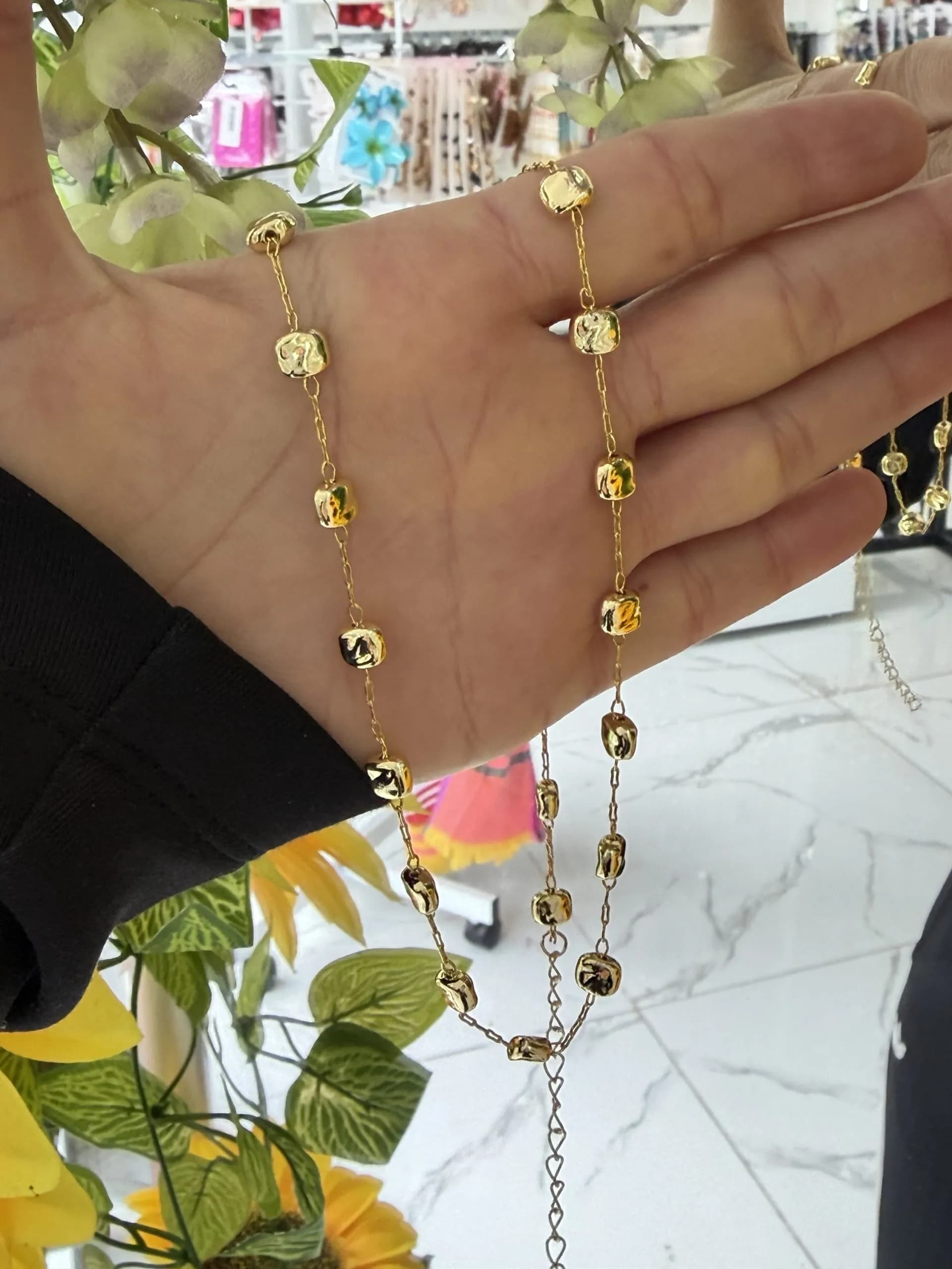 Vip Zincirli Bohem Kolye 40+5 cm