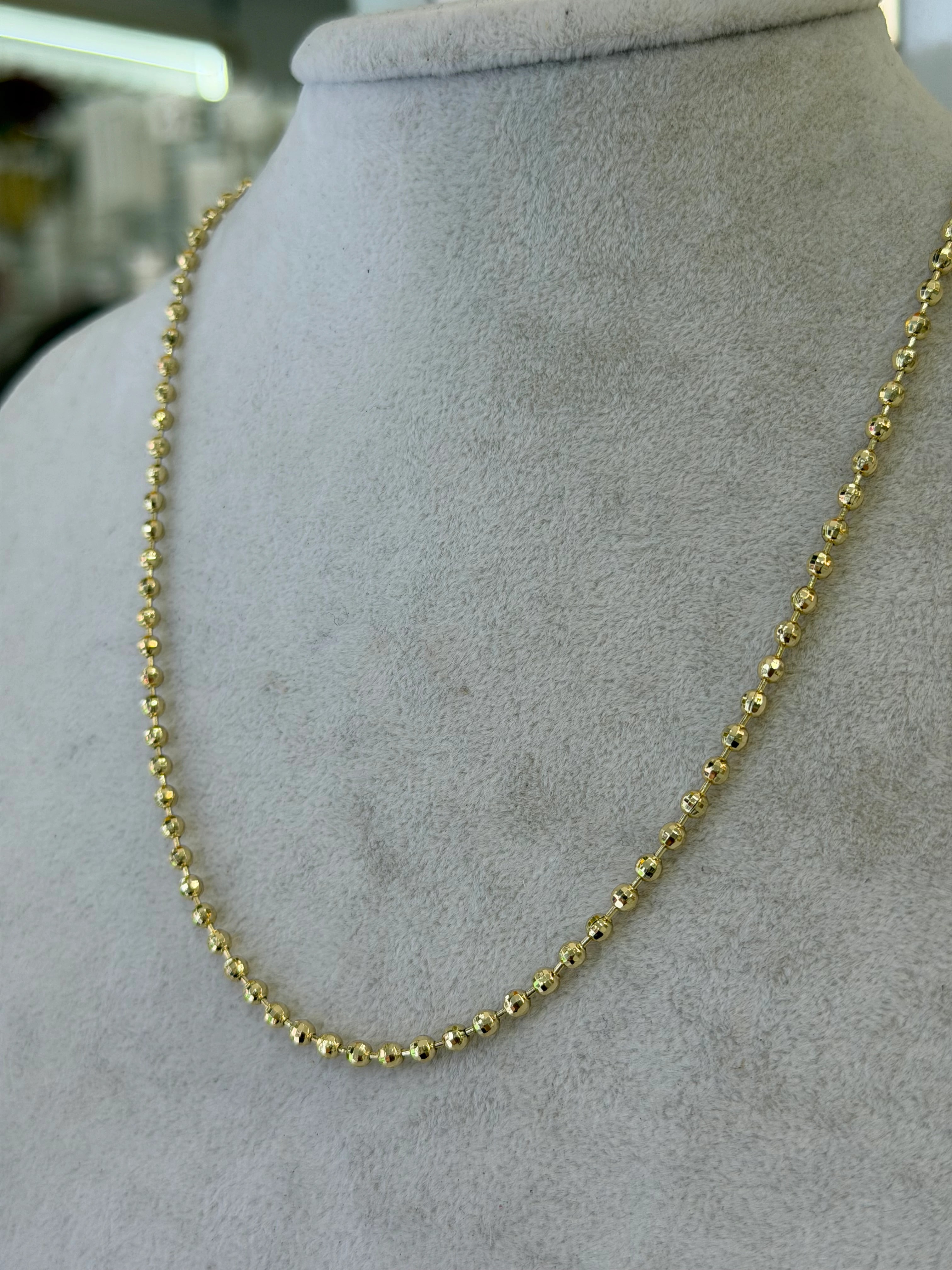 14K CM Altın Kaplama Disco Kolye 