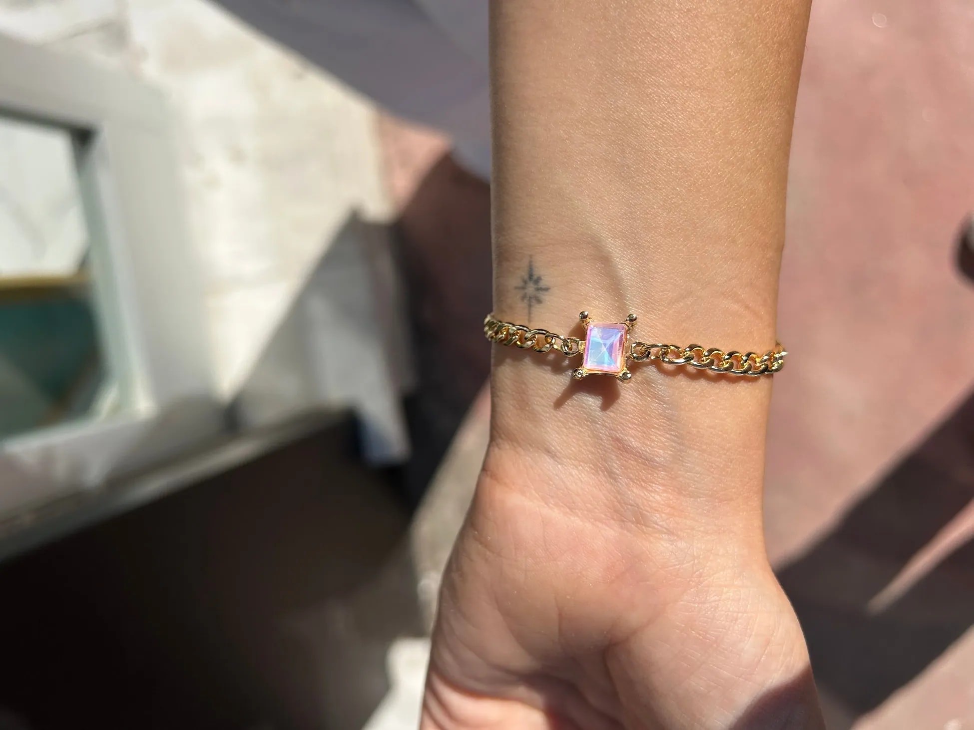 Vip Pembe Hologram Bileklik